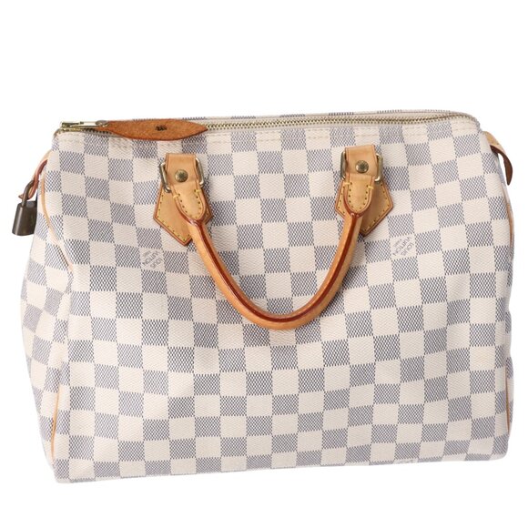 Louis Vuitton Speedy 30 Handbag N41533 Azur Damier Canvas - Picture 3 of 6